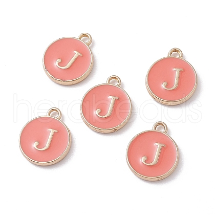 (Defective Closeout Sale Border damaged) Golden Plated Alloy Enamel Charms ENAM-XCP0001-20J-1