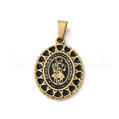 201 Stainless Steel Pendants STAS-C130-02G-1