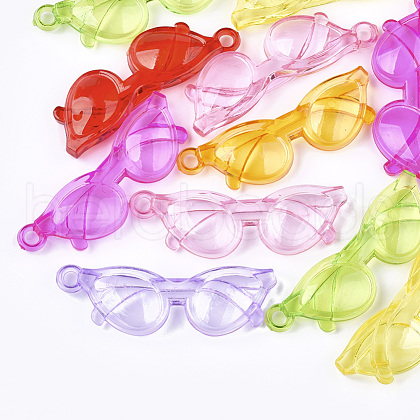 Transparent Acrylic Big Pendants TACR-S133-061-1