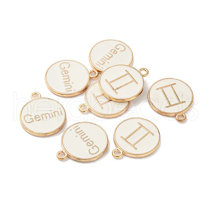 (Defective Closeout Sale: Yellowing) Alloy Enamel Pendants ENAM-XCP0001-38D-1