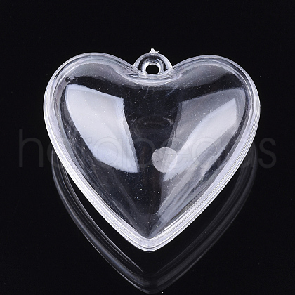 Openable Transparent Plastic Pendants KY-T004-01-1