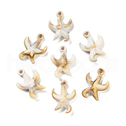 Ocean Theme Opaque Acrylic Pendants OACR-U004-07-1
