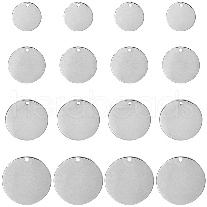 304 Stainless Steel Stamping Blank Tag Charms STAS-CJ0002-01-1