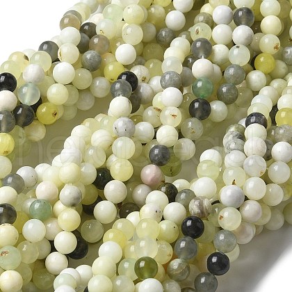 Natural New Jade Beads Strands X-G-F591-16-8MM-1