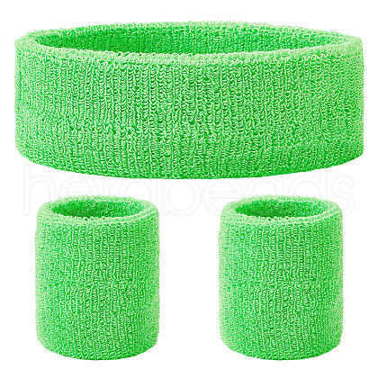 Polyester Elbow Sleeves and Headband AJEW-WH20010-49D-1