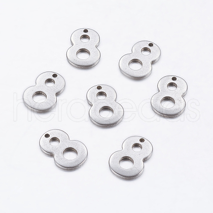 Tarnish Resistant 201 Stainless Steel Pendants STAS-F128-01P-8-1-1