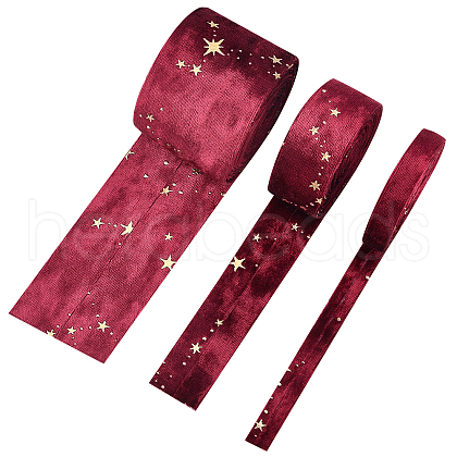 BENECREAT 3Bundles 3 Style Flannelette Ribbons OCOR-BC0001-67A-1