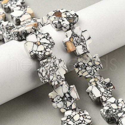 Dyed Synthetic Turquoise Beads Strands G-M448-A01-03-1