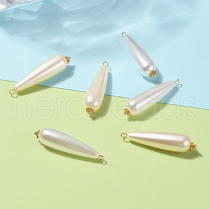 Acrylic Imitation Pearl Pendants PALLOY-JF00572-S-1