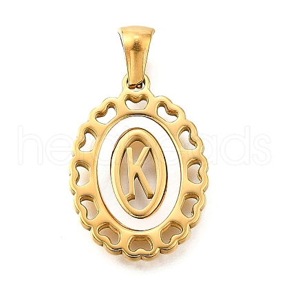 Golden 304 Stainless Steel Pendants STAS-K300-02G-K-1