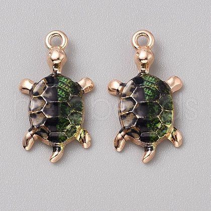 Alloy Enamel Pendants FIND-CJC0027-01G-11-1
