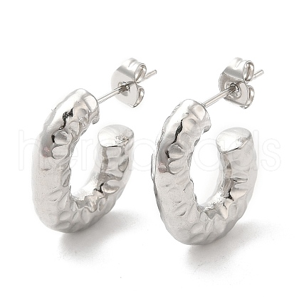 304 Stainless Steel Stud Earrings for Women STAS-D084-24P-1