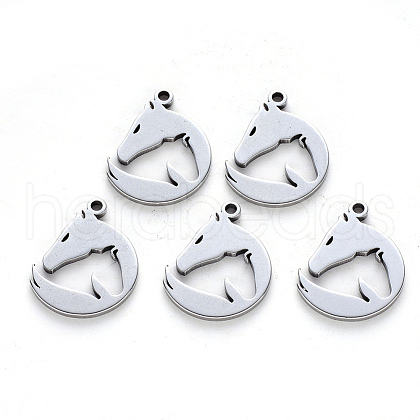 Tarnish Resistant 201 Stainless Steel Pendants STAS-N092-49-1