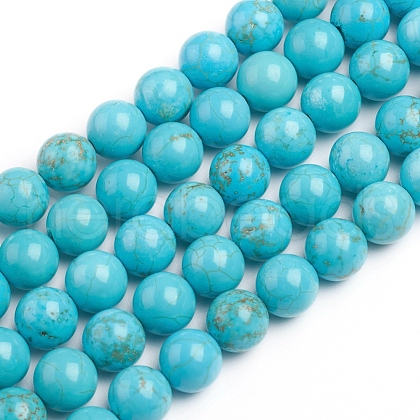 Natural Magnesite Beads Strands G-E559-01B-1