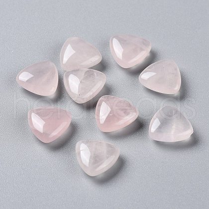 Natural Rose Quartz Cabochons G-L553-37-1