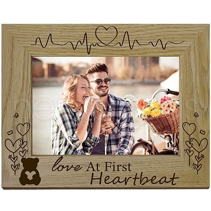 Natural Wood Photo Frames AJEW-WH0292-056-1