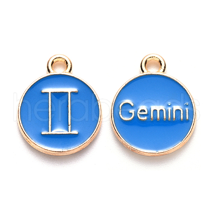 Alloy Enamel Pendants ENAM-S124-01A-02I-1