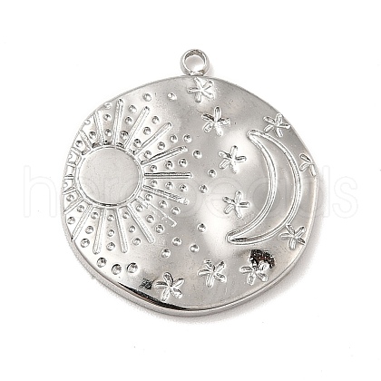 Non-Tarnish 304 Stainless Steel Pendants STAS-A066-02P-1