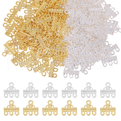 GOMAKERER 120Pcs 2 Colors Alloy Chandelier Component Links DIY-GO0003-53-1