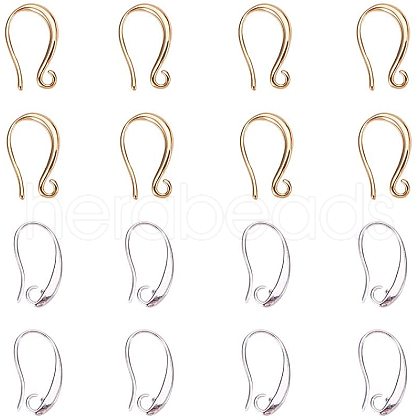 Brass Earring Hooks KK-PH0034-31-1