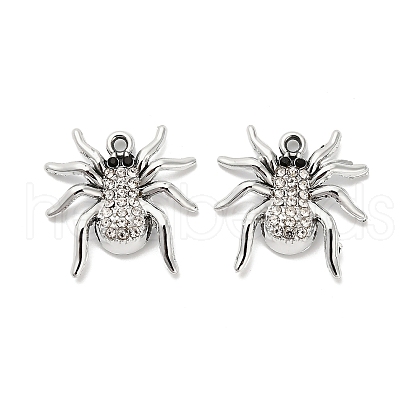 Alloy Crystal Rhinestone Pendants FIND-I043-10P-1