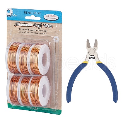 BENECREAT Round Aluminum Wire AW-BC0003-32F-1.2mm-1