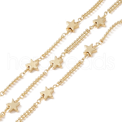 Brass Star Link Chains CHC-P009-08G-1