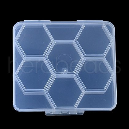 Transparent Plastic Bead Containers CON-YW0001-55-1
