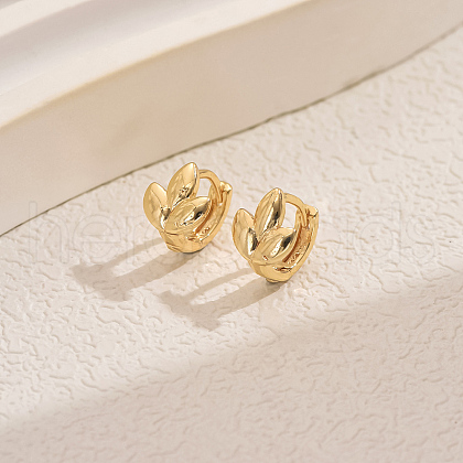 Simple Geometric Brass Hoop Earrings CV3408-5-1