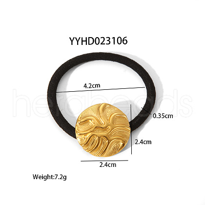 Stainless Steel Hair Tie Elastic Headband Black Hair Accessories YL7975-5-1