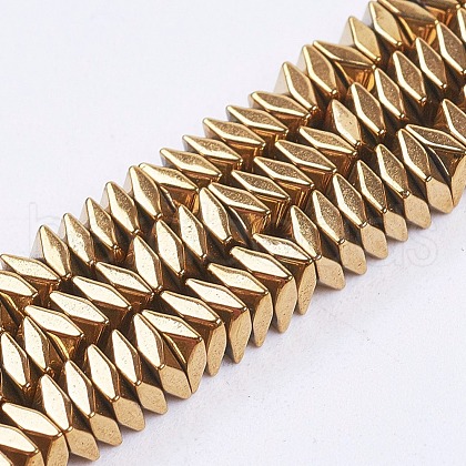 Electroplate Non-Magnetic Synthetic Hematite Strands G-F562-V04-1