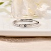 Rhodium Plated 925 Sterling Silver Adjustable Rings RJEW-S397-01P-07-2