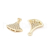 Brass Micro Pave Cubic Zirconia Pendants KK-B133-02G-2