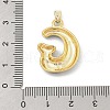 Alloy Enamel Pendants ENAM-S023-01G-G-4