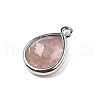 Natural Strawberry Quartz Faceted Pendants G-U019-05P-06-2