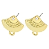 Rack Plating Alloy Stud Earring Finding FIND-C053-09B-G-1