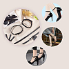 AHADEMAKER 4 Sets 2 Style PU Leather Cloth High-heeled Shoelaces Kit AJEW-GA0004-24-7