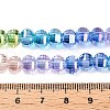 Rondelle Transparent Glass Beads Strands GLAA-T023-33A-4