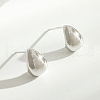 Fashionable S925 Sterling Silver Teardrop Stud Earrings DP0652-2-2