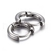 202 Stainless Steel Huggie Hoop Earrings EJEW-L205-02F-P-2