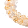 Natural Citrine Beads Strands G-O166-15-4mm-01-3