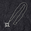 201 Stainless Steel Pendant Necklaces for Man NJEW-Q336-02F-P-4