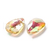 Faceted Teardrop Glass Pendants GLAA-O008-A17-3