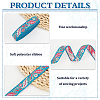 FINGERINSPIRE 10 Yards Ethnic Style Embroidery Polyester Ribbons OCOR-FG0002-26C-4