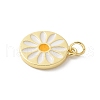Brass Enamel Pendants KK-P294-29G-2