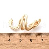 Brass Clear Cubic Zirconia Cuff Earrings EJEW-Q025-01A-G-3