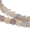 Natural Grey Agate Beads Strands G-U021-B01-02-4