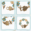 SOFPLATE 30Pcs  Alloy Toggle Clasps FIND-SP0001-56AB-6