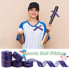 AHADERMAKER 6 Styles Baseball Theme Polyester Ribbon OCOR-GA0001-97-6