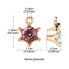 20Pcs 9 Color Alloy Rhinestone Pendants FIND-YW0003-86-3